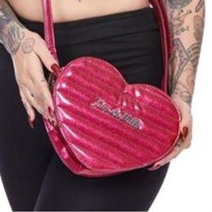 Lux De Ville Mini Heart Crossbody Bag NWOT